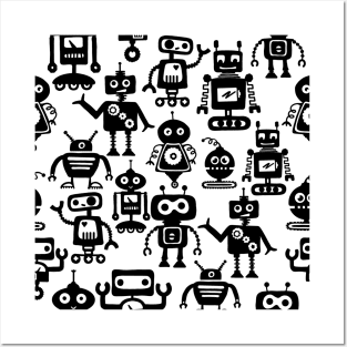 Robot All-Over Print and Sticker Pack Posters and Art